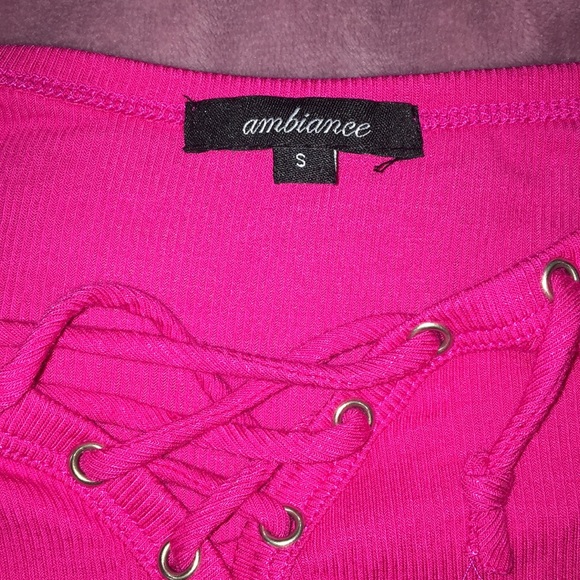 HOT PINK top from forever 21 - Picture 3 of 4